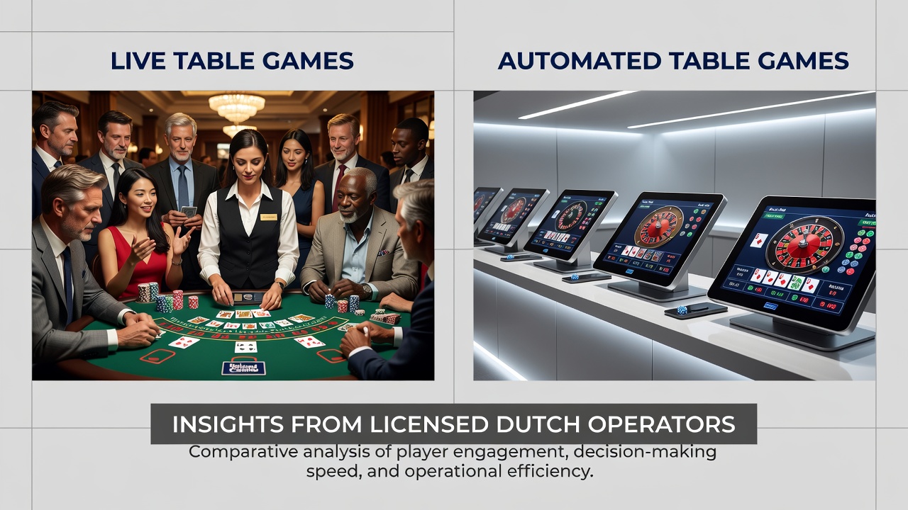 Vergelijking van inzetpatronen tussen live en geautomatiseerde tafelspellen bij Nederlandse operators