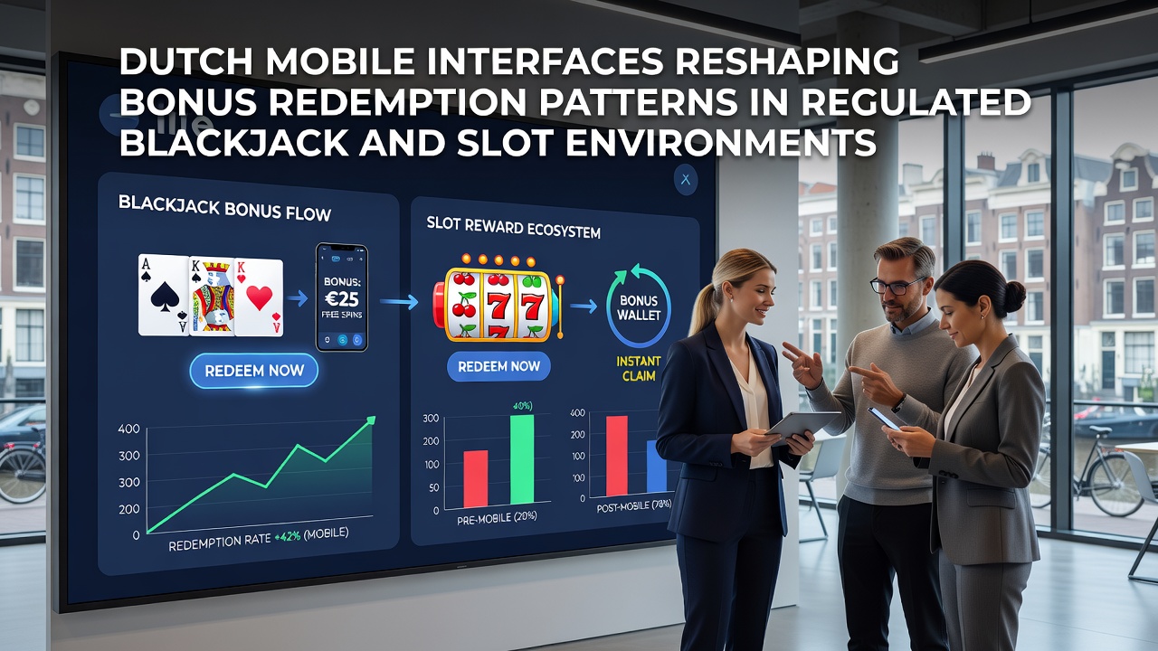 Nederlandse mobiele casino interfaces tonen bonusverzilvering in blackjack en slots