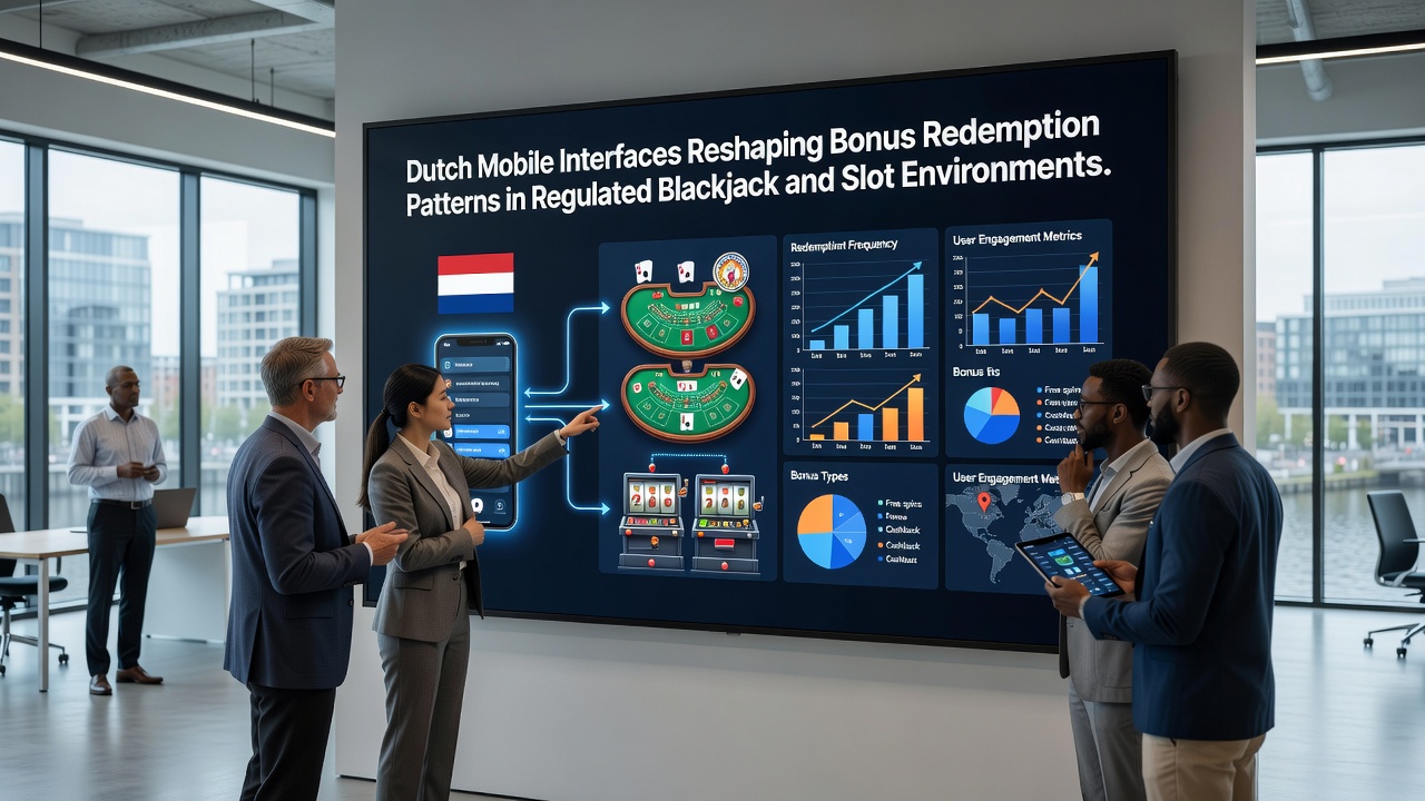 Mobiele interface voorbeeld met bonus tracking in Nederlandse casino apps