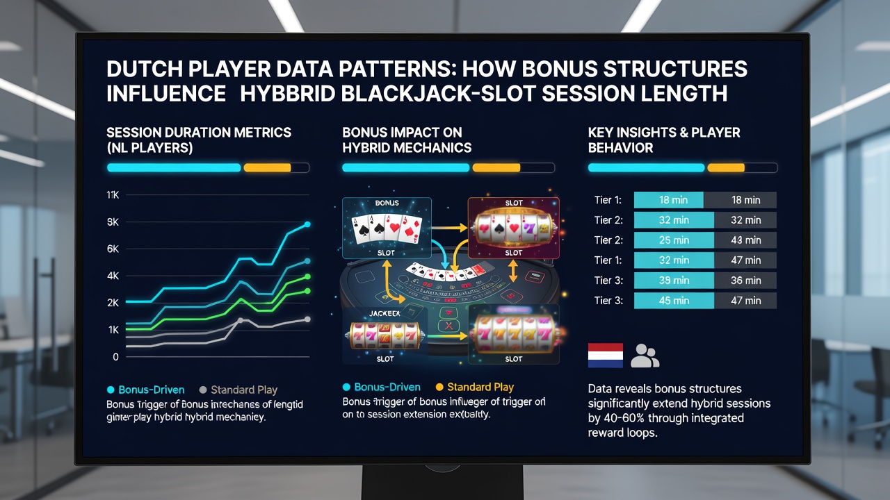 Grafieken en data visualisaties van sessieduren beïnvloed door bonussen in Nederlandse hybride casino spellen