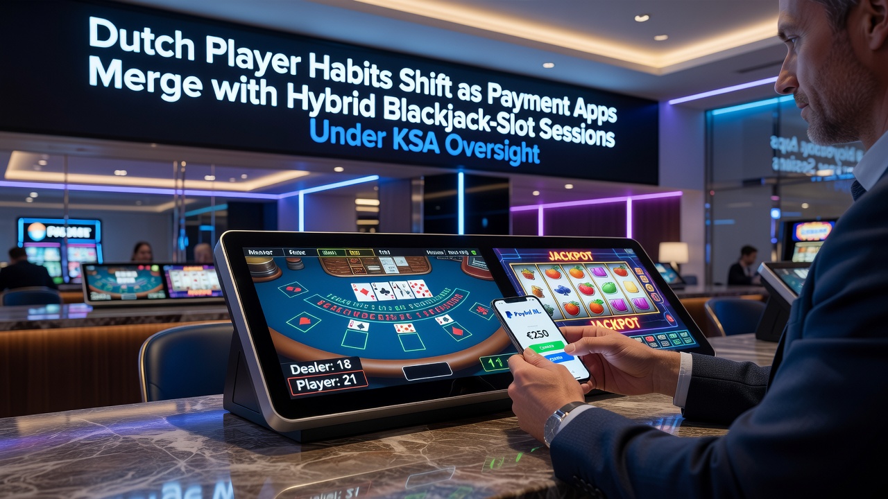 Nederlandse spelers gebruiken betaalapps tijdens hybride blackjack en slot sessies onder KSA toezicht in 2026