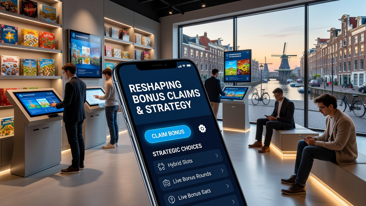 Smartphone-interface voor bonusclaims in Nederlandse hybride casinospellen