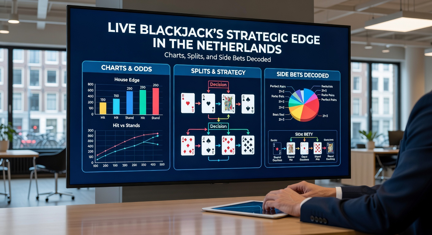 Live blackjack tafel met dealer en spelerskaarten in een Nederlands online casino