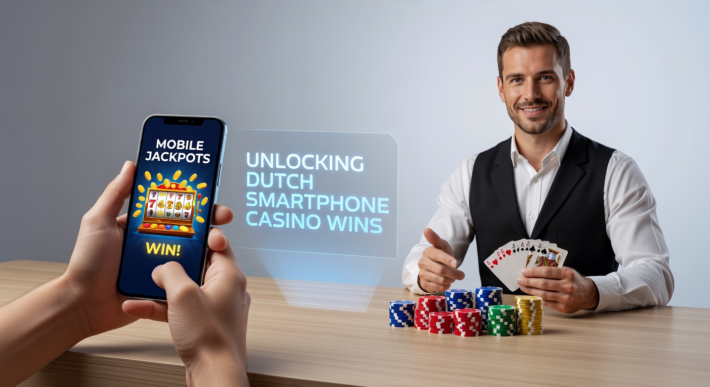 Speler viert mobiele jackpot op smartphone met live dealer in beeld op Nederlands casino platform