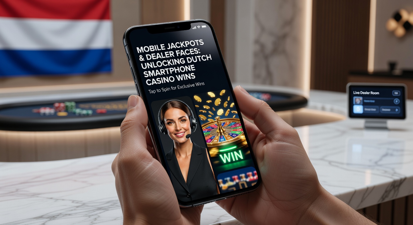 Live dealer leidt mobiele blackjack sessie op smartphone met jackpot indicator zichtbaar voor Nederlandse speler