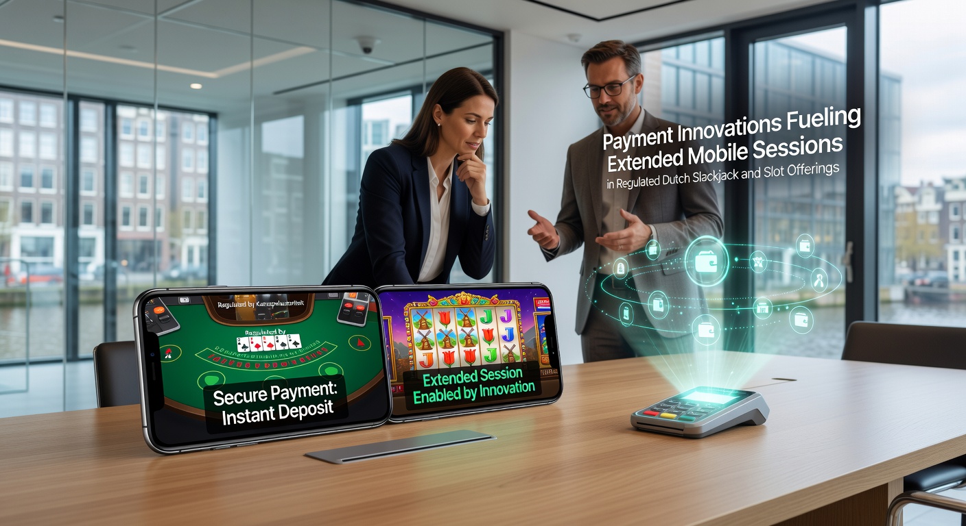 Mobiele blackjack- en slotinterfaces met snelle betalingsopties